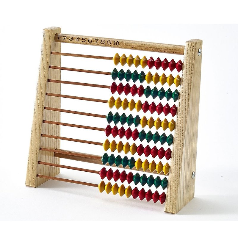 Colorful beads learn number concept 100-bead abacus DIY assembly kit to easily learn calculations - Other - Wood 
