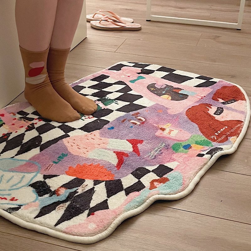 Rabbit Hole Checkerboard Rug - Rugs & Floor Mats - Other Materials 