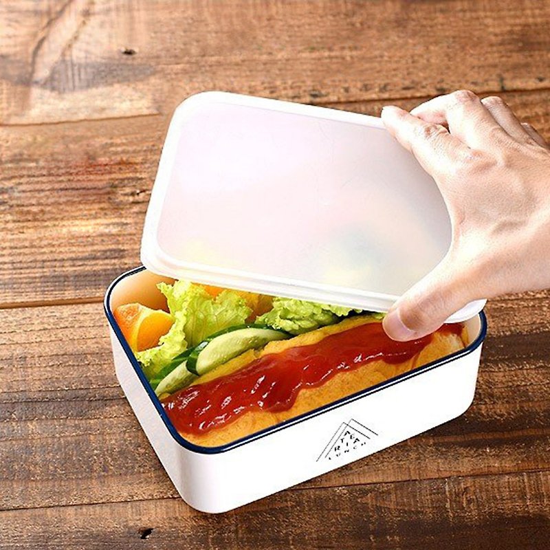 Maturite lunch box L - กล่องข้าว - พลาสติก ขาว