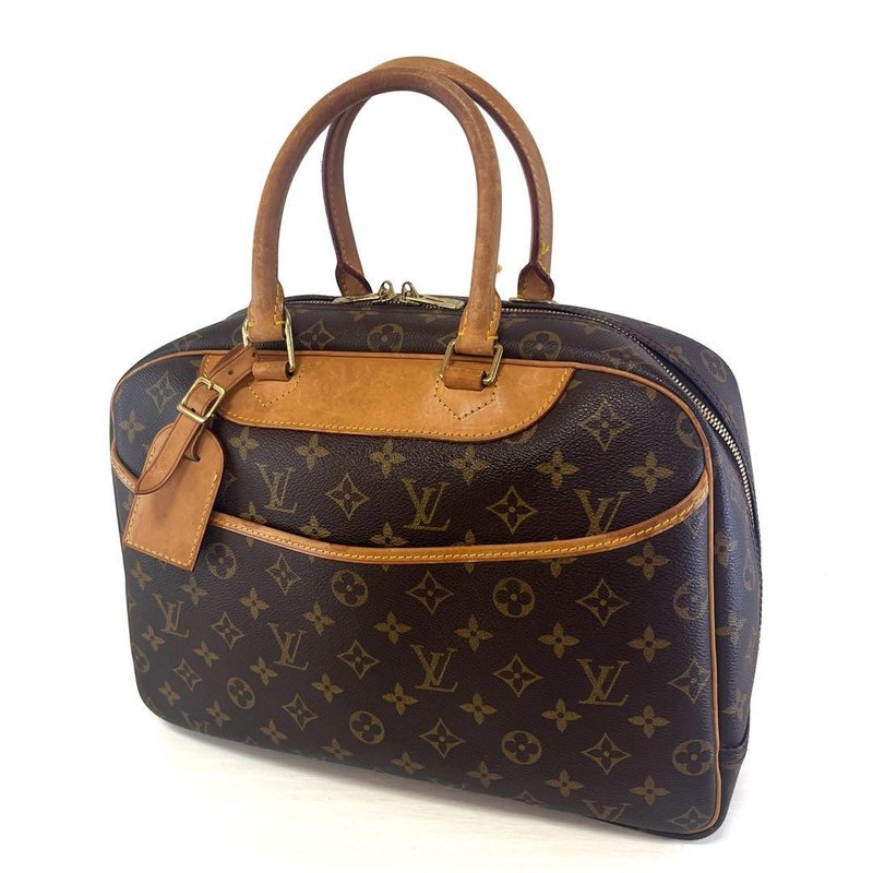 Louis Vuitton ルイヴィトン ドーヴィル モノグラム ハンドバッグ PVC レザー M47270 - 手提包/手提袋 - 真皮 咖啡色