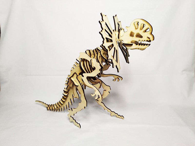木製雙脊龍 材藝包/Wood Dilophosaurus