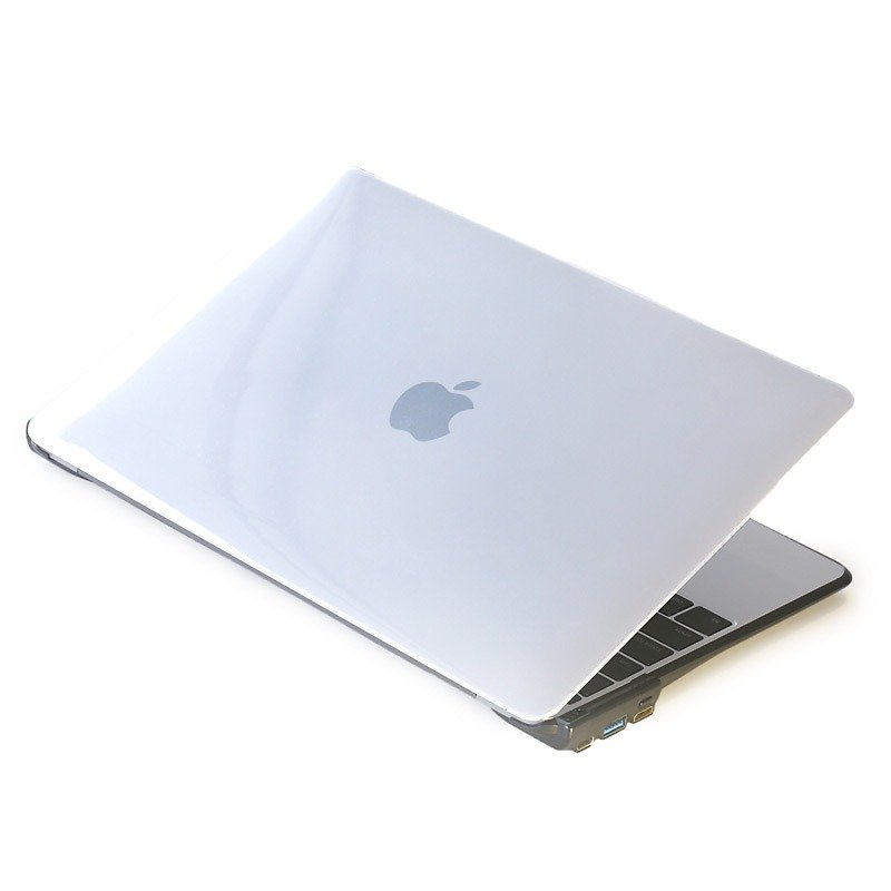 BOOST│MacBook 12" Ultimate HUB Expansion Pen Case - Transparent / Black - Tablet & Laptop Cases - Plastic Transparent