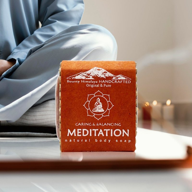 尼泊爾喜馬拉雅之寶冥想淨化護膚養髮皂100g(去除髒污平靜心靈) - 肥皂/手工皂 - 其他材質 紅色