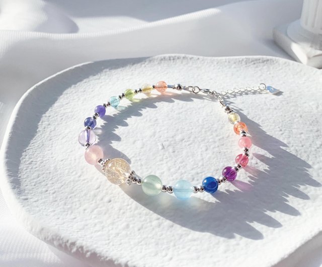 Rainbow Bracelet Crystal Bracelet Swarovski Bracelet Glass 