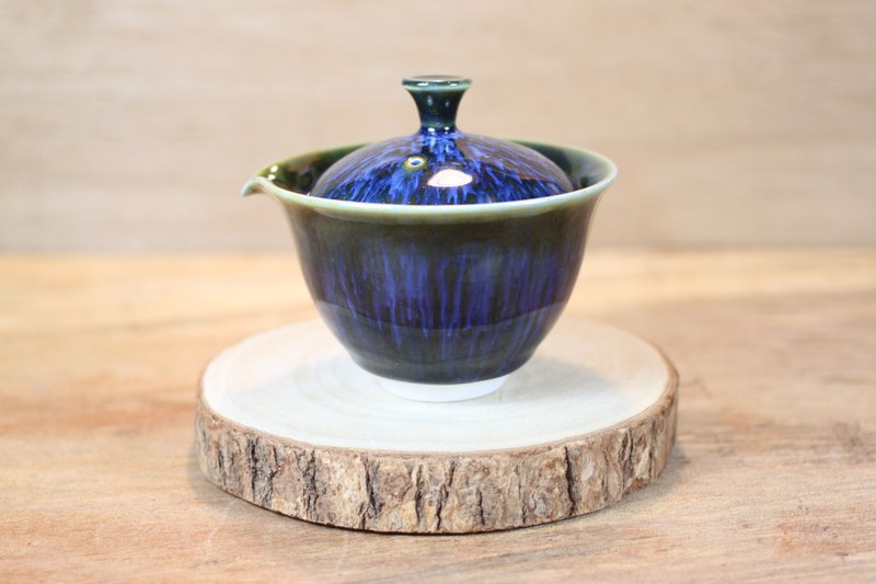 【送禮好物】耀洋 天目釉 蓋碗 蓋杯 鶯歌名家葉敏祥作品 - 茶壺/茶杯/茶具 - 瓷 