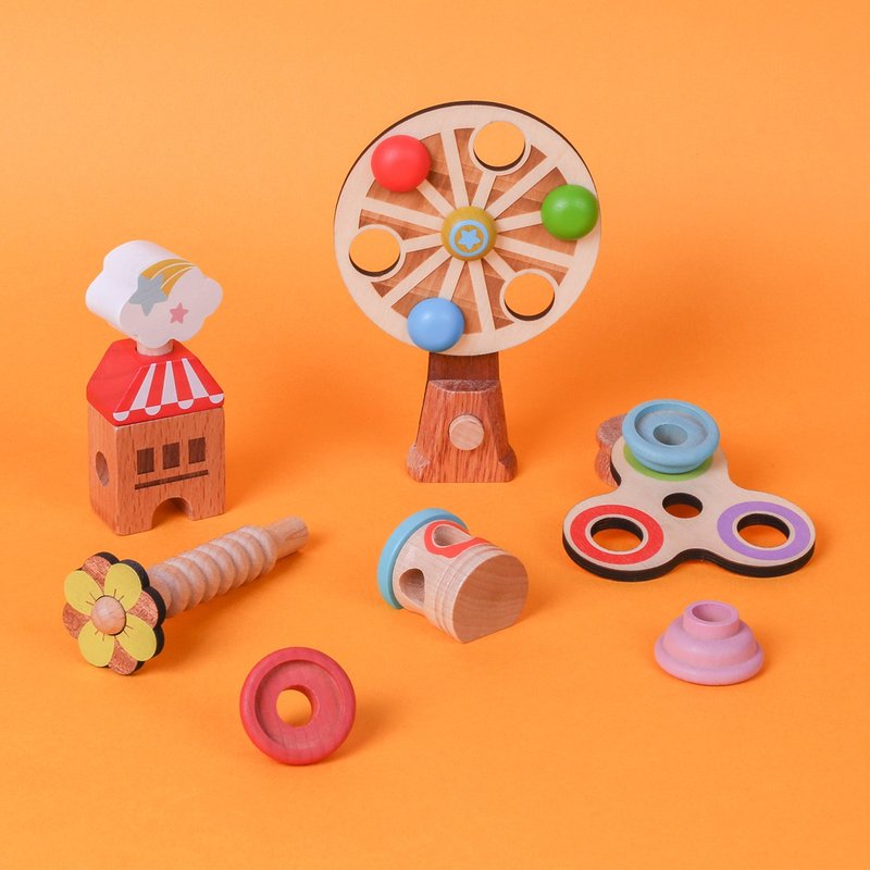 【遊樂園】積木玩具 木製遊戲 | Wooderful life - 寶寶/兒童玩具/玩偶 - 木頭 多色