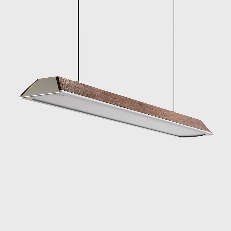 Wide face Black Walnut Pendant light For Restaurant Modern minimalist Office - โคมไฟ - ไม้ 