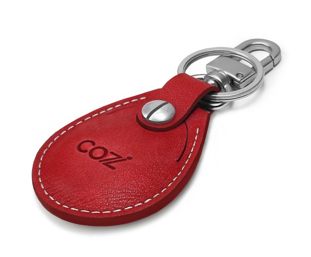 Red AirTag Key Ring