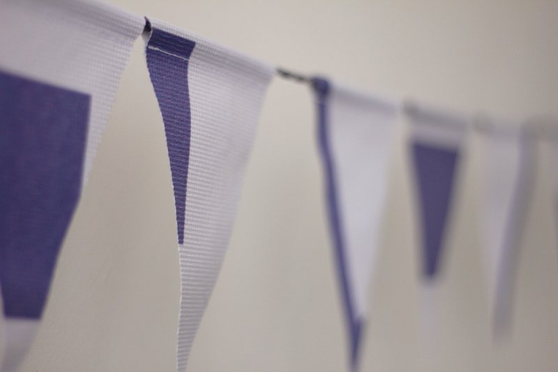 RE:NEW Canvas Triangle Hanging Flag with Storage Bag - Items for Display - Other Materials Multicolor