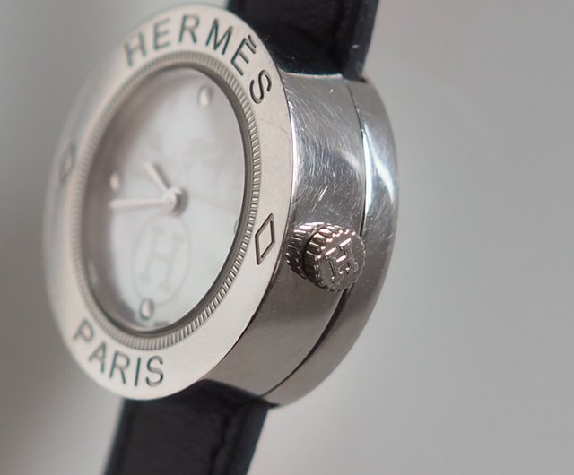 希少✨️HERMES パスパス レディース腕時計 HERMES エルメス パスパス ウォッチ 腕時計 シルバー ブラック