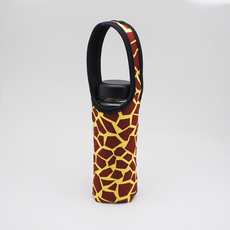 BLR Water Bottle Tote [ Giraffe ] TC52 - ถุงใส่กระติกนำ้ - เส้นใยสังเคราะห์ สีเหลือง