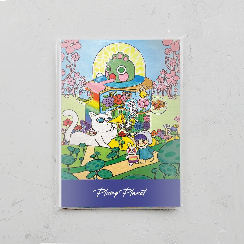 Dream Garden【Plump Planet Postcard】 - การ์ด/โปสการ์ด - กระดาษ หลากหลายสี