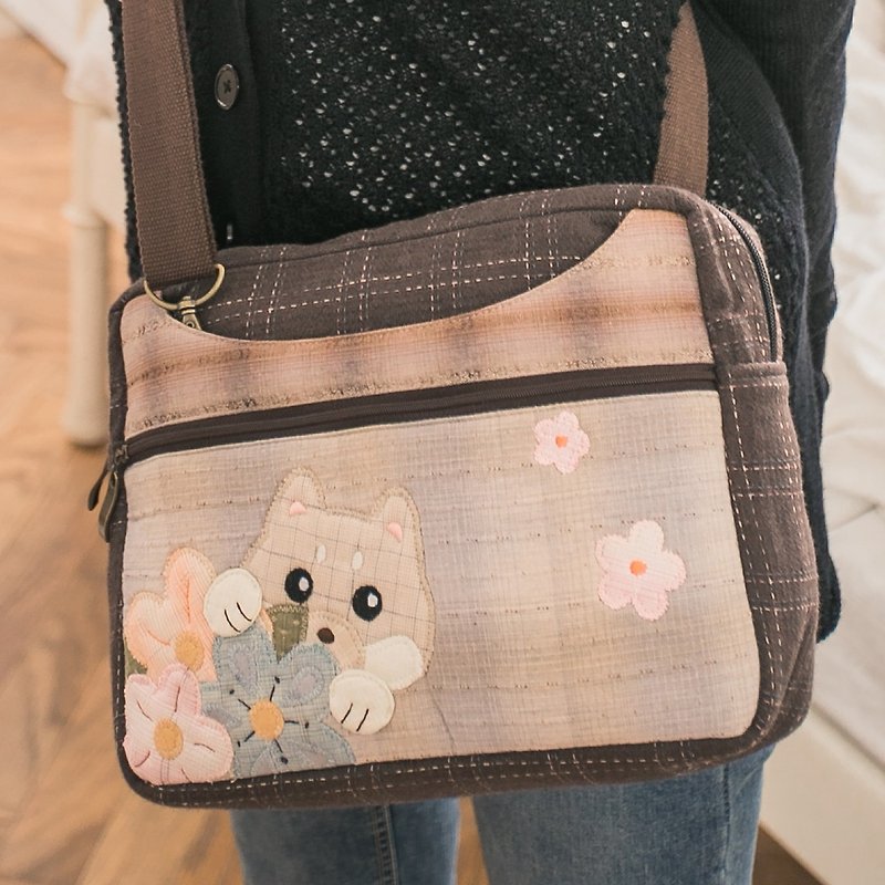 Wealth rich Diagonal backpack [710104] - Messenger Bags & Sling Bags - Cotton & Hemp Multicolor