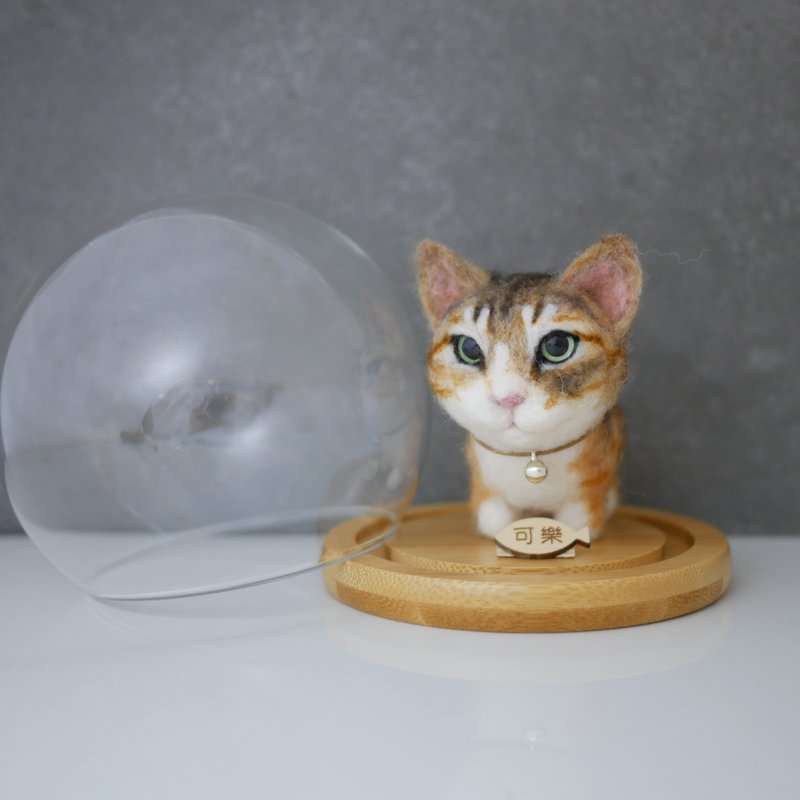 Calico cat wool felt pet custom-made doll feiwa Feiwa handmade - ตุ๊กตา - ขนแกะ หลากหลายสี