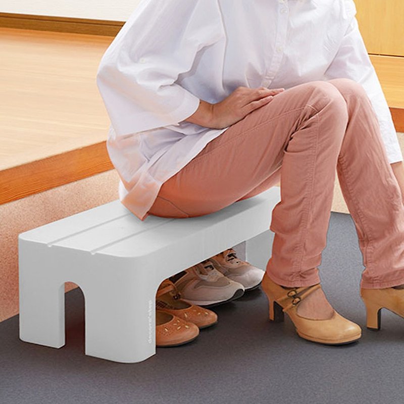 Japanese squ+ Decora step Japanese-made long multi-functional foot chair and stool (height 20cm)-teacher gift - เก้าอี้โซฟา - พลาสติก หลากหลายสี