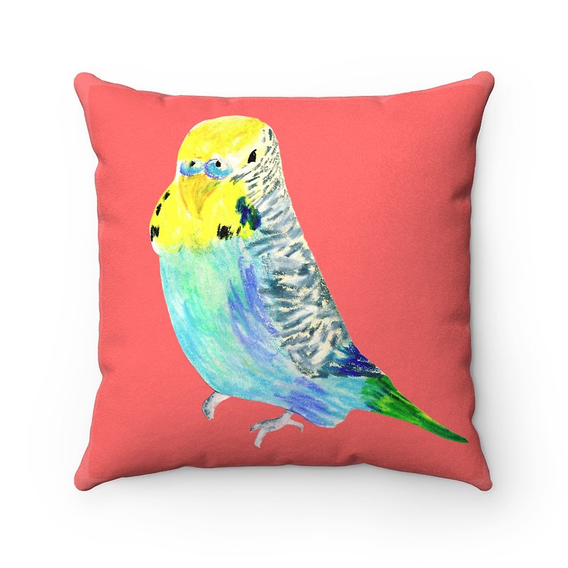 Bird Pillow Parrot Fleece Pillow - with Pillow - หมอน - เส้นใยสังเคราะห์ สึชมพู