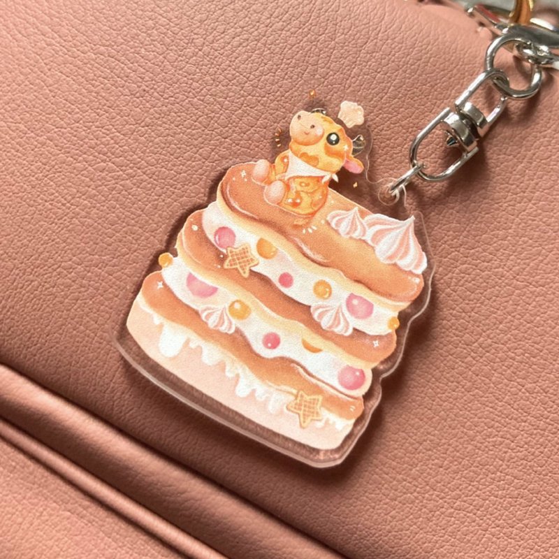 \ Special Offer / Birthday Cake Keychain I 50x50mm - ที่ห้อยกุญแจ - อะคริลิค หลากหลายสี