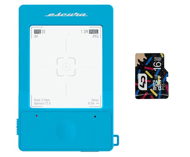 10%OFF and 送料無料】InstantSnap ブルー カメラ + SDカード | Pinkoi