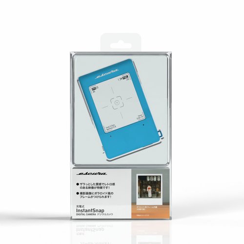 Escura InstantSnap デジタルカメラ　＋新品SDカード 10%OFF and 送料無料】InstantSnap ブルー カメラ + SDカード | Pinkoi