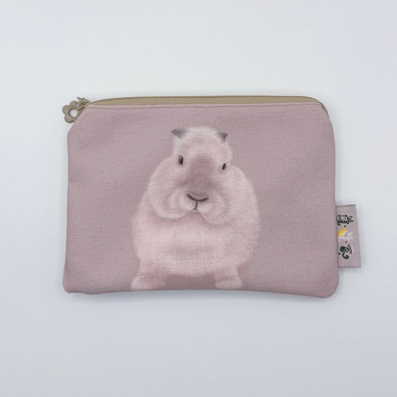 [Chong Chong House] All-Purpose Pouch - My Heart's Treasure - กระเป๋าเครื่องสำอาง - เส้นใยสังเคราะห์ สีกากี