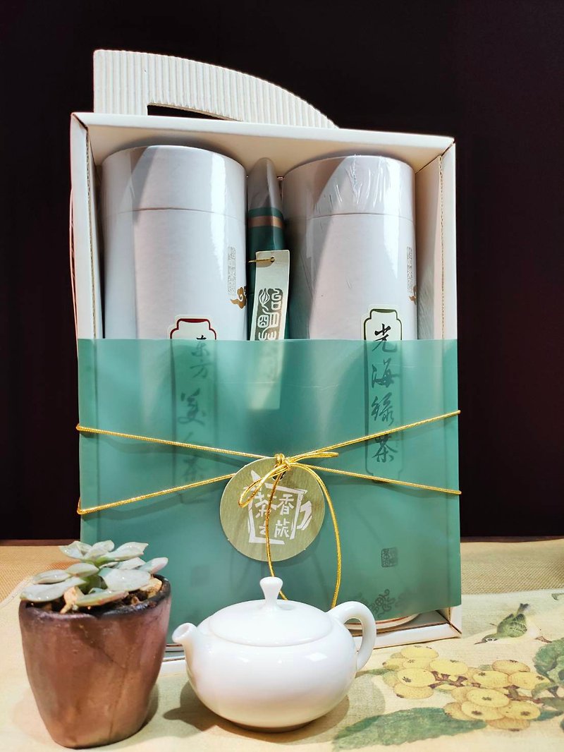 Fun with Tea-Original Tea Fragrance Series (Charcoal Roasted Green Tea + Black Tea) - Mid-Autumn Wenqing Tea Ceremony - ชา - กระดาษ ขาว