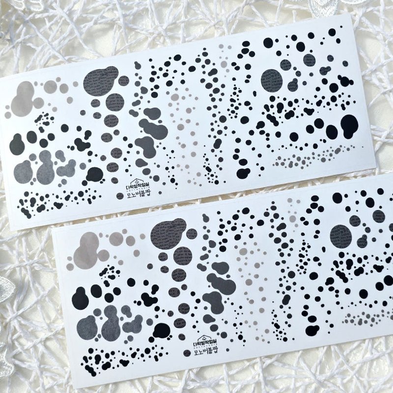 :Bubble pop (Black/Color): Matte Transparent sticker - 貼紙 - 其他材質 