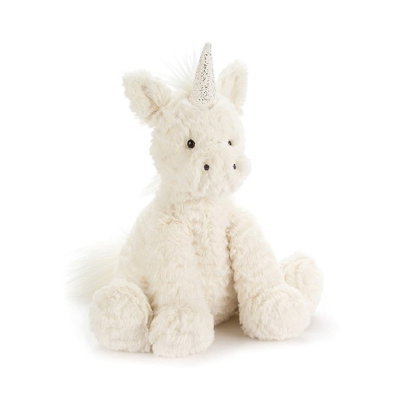 Jellycat Fuddlewuddle Unicorn 23cm - ตุ๊กตา - ผ้าฝ้าย/ผ้าลินิน ขาว