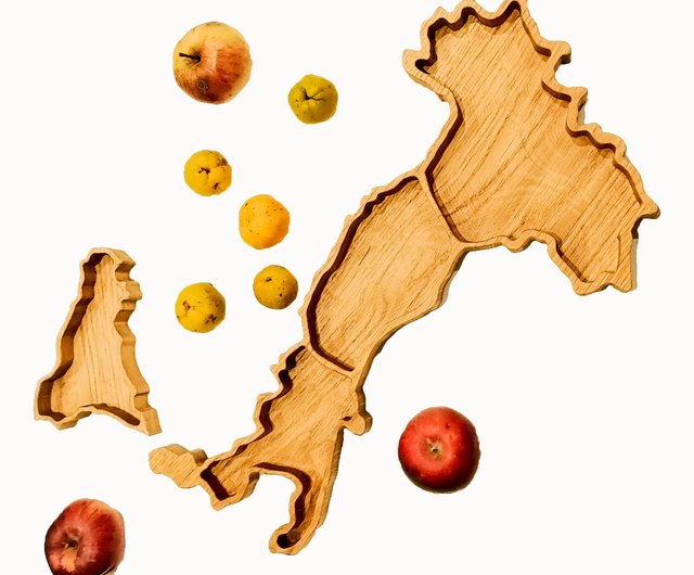 Personalized Cutting Board Gourmet Gift Italy Shaped 