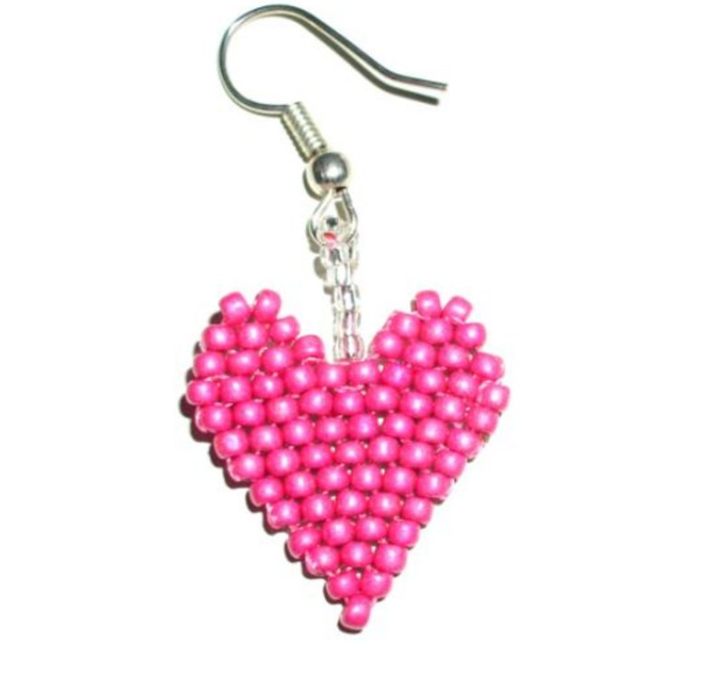 Beading pattern PDF Valentine's earrings - DIY Tutorials ＆ Reference Materials - Other Materials 