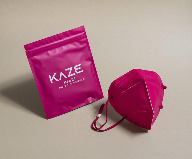 KAZE 3D立体マスクショッキングピンク（10個入りボックス） - ショップ