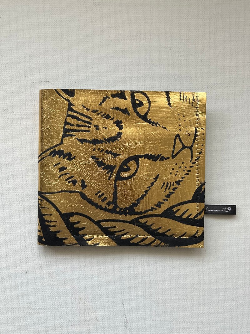 wallet cat gold - Wallets - Genuine Leather Gold