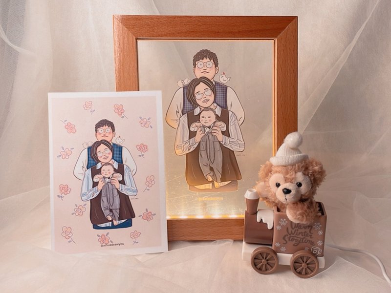 // 加購商品 // 似顏繪 相框情境氣氛燈 - 似顏繪/客製畫 - 其他材質 多色