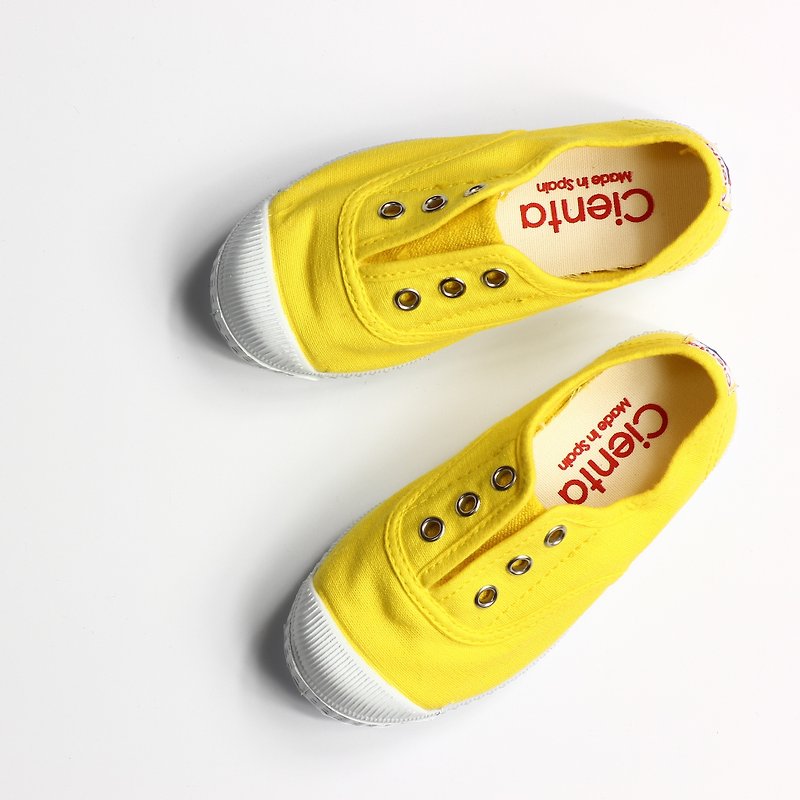 Spanish nationals canvas shoes shoes size CIENTA savory yellow shoes 7099770 - รองเท้าเด็ก - ผ้าฝ้าย/ผ้าลินิน สีเหลือง