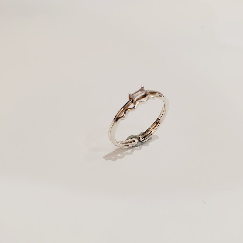 [Ring] Sterling Silver-Zircon Mountain Line Ring-Mother's Day/Graduation Gift/Valentine's Day Gift - General Rings - Sterling Silver Silver