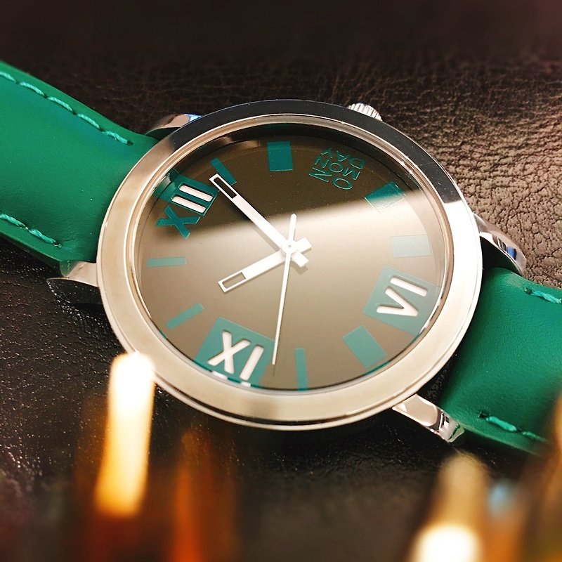 NO Monday-Brave Colours-464GR-green - นาฬิกาผู้ชาย - วัสดุอื่นๆ สีเขียว