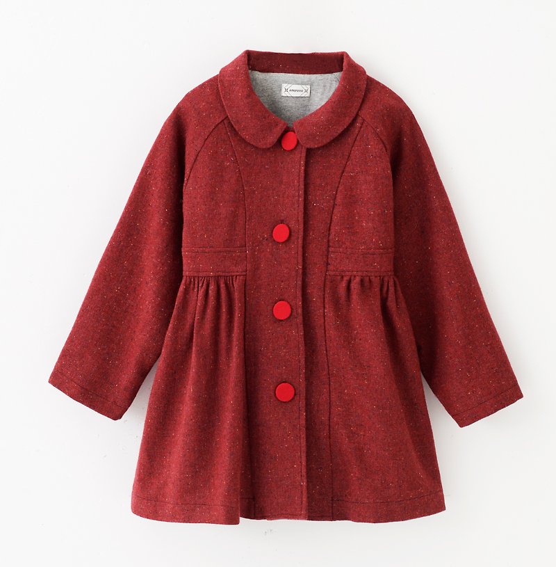 アップル赤の毛皮のコート - その他 - ウール レッド