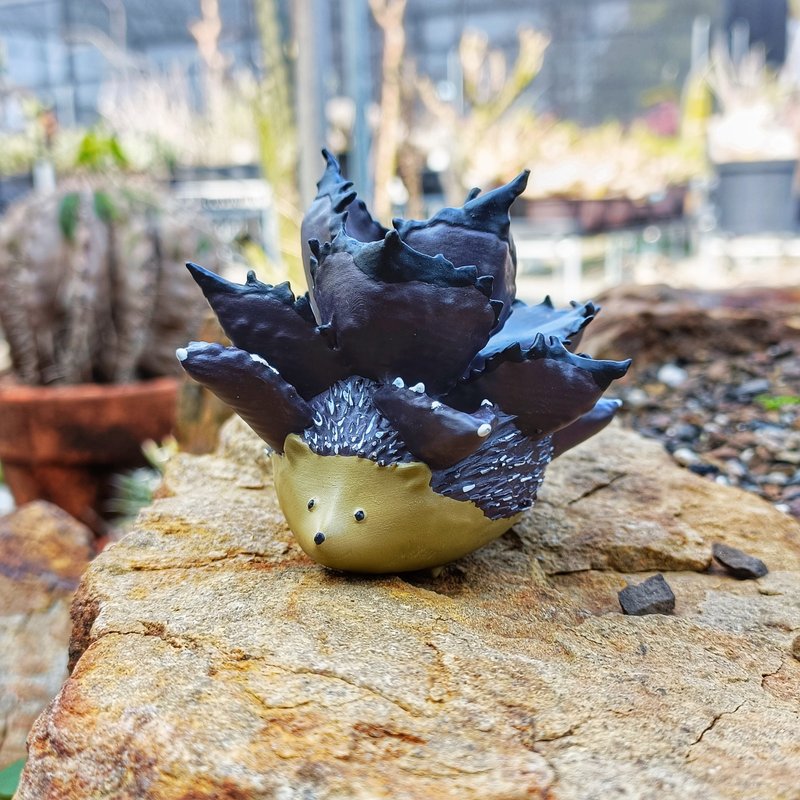 幻紫嚴龍刺蝟 - 公仔/玩偶 - 樹脂 紫色