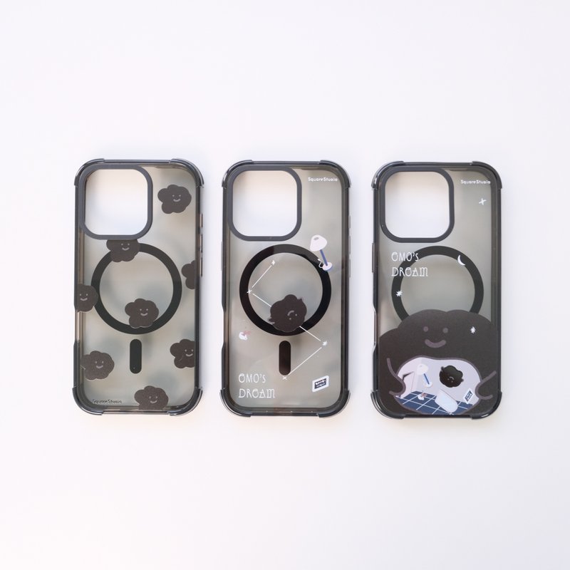 Anti-fall Mood Phone Case, Translucent Black, MagSafe Compatible, Magnetic, Phone Case, Protective Case for iPhone - Phone Cases - Other Materials 