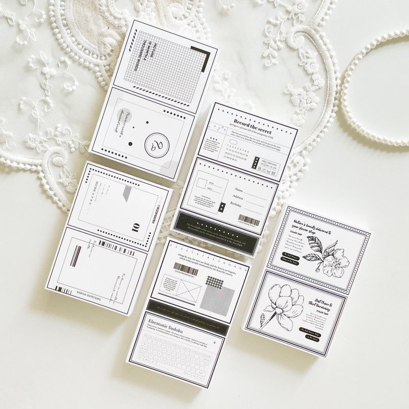 Basic sensibility scrapbook notepads paper - 便條紙/便利貼 - 紙 