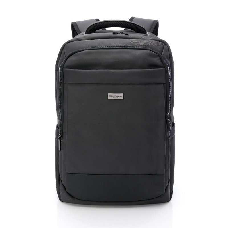 【Kinloch Anderson】 Alfred Front Pocket Zipper Business Backpack - Carbon Gray - กระเป๋าเป้สะพายหลัง - ไนลอน สีเทา