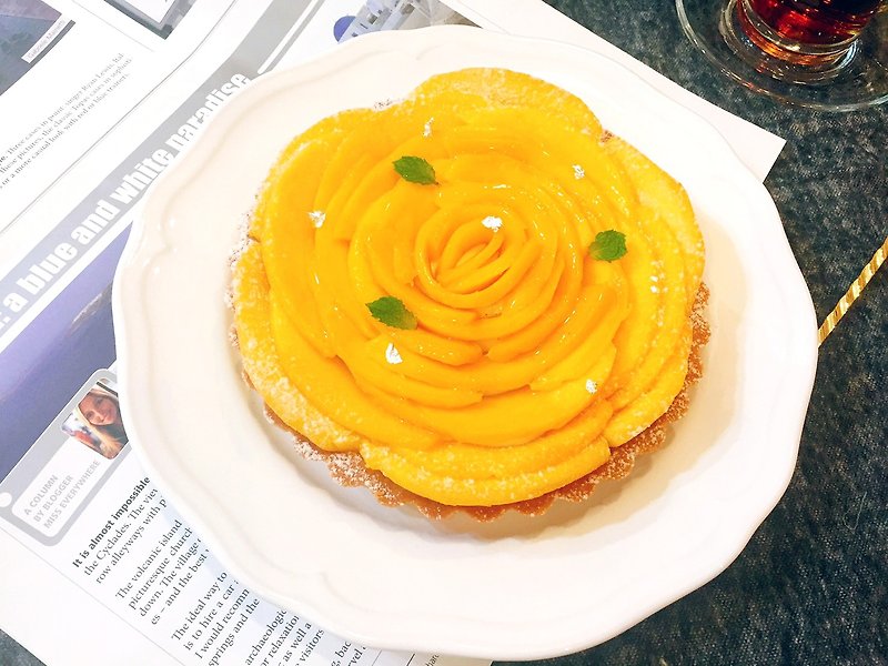 [Season limited] Mango is very good-French mango tower 6 inches - ของคาวและพาย - อาหารสด 