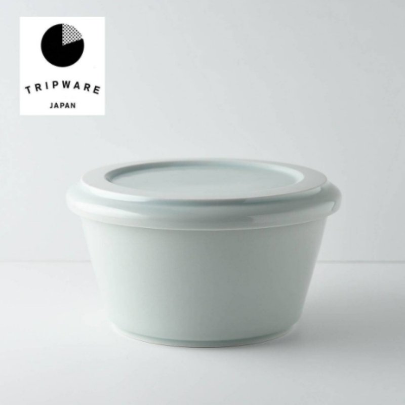 【Trip Ware Japan】Bowl with Lid (Made in Japan)(Mino Ware)(Blue) - Plates & Trays - Pottery 