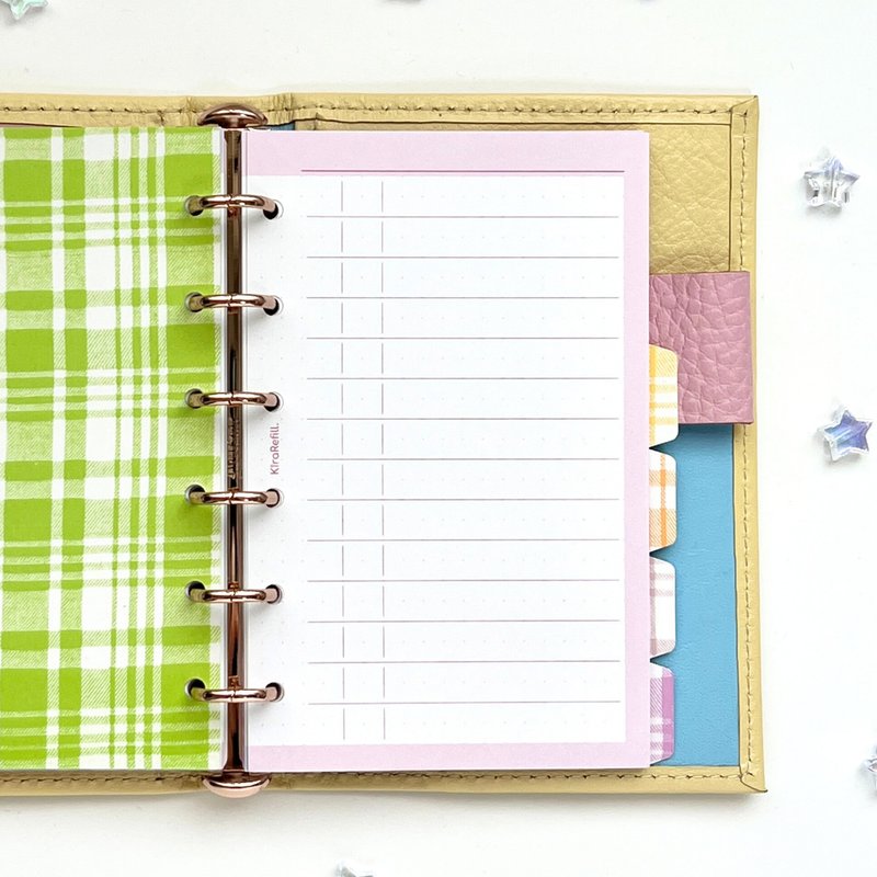 Simple List Refill Pink (Mini Size 6) - Notebooks & Journals - Paper Pink