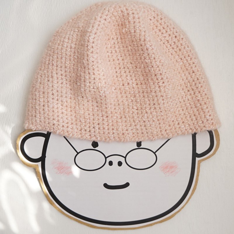 Ba-ba handknitted beanie No.nb10 - หมวก - วัสดุอื่นๆ สึชมพู