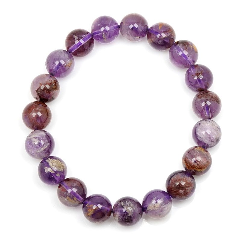 Purple Phantom Quartz 10mm Bracelets - สร้อยข้อมือ - เครื่องประดับพลอย หลากหลายสี