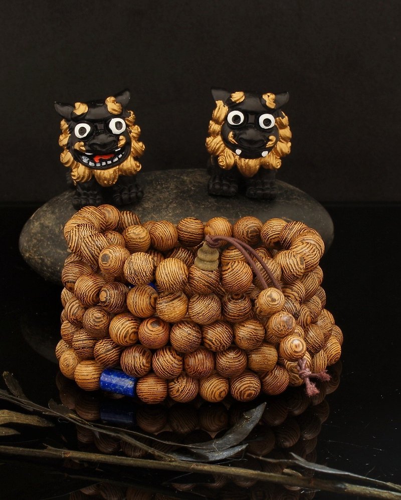 Wood Beads 108pcs 8mm bracelet - Bracelets - Wood 