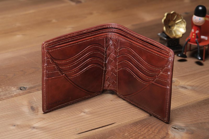 BASIC wallet BROWN card type - Wallets - Genuine Leather Brown