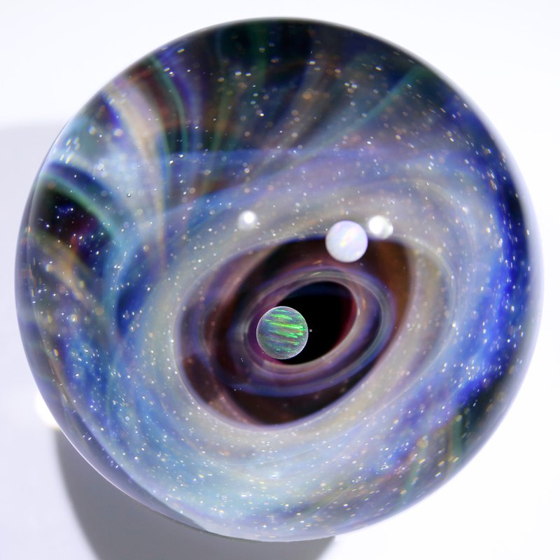 52mm 宇宙玻璃球擺設 no.M147 - 擺飾/家飾品 - 玻璃 紫色