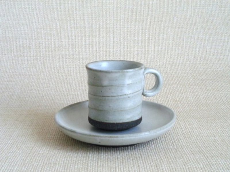 Demitasse cup and saucer - Mugs - Pottery White