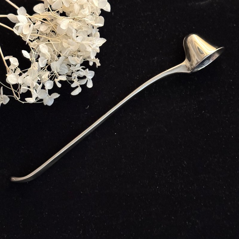* 50911-Rare French Antique Silver-Plated Snuffer - Items for Display - Silver 